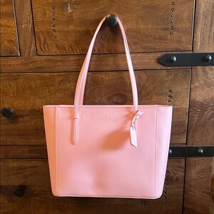 Kate Spade Light Pink Schuyler Leather Tote